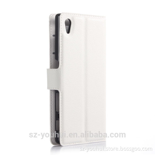 Latest version flip wallet cover case for Sony Xperia Z5
